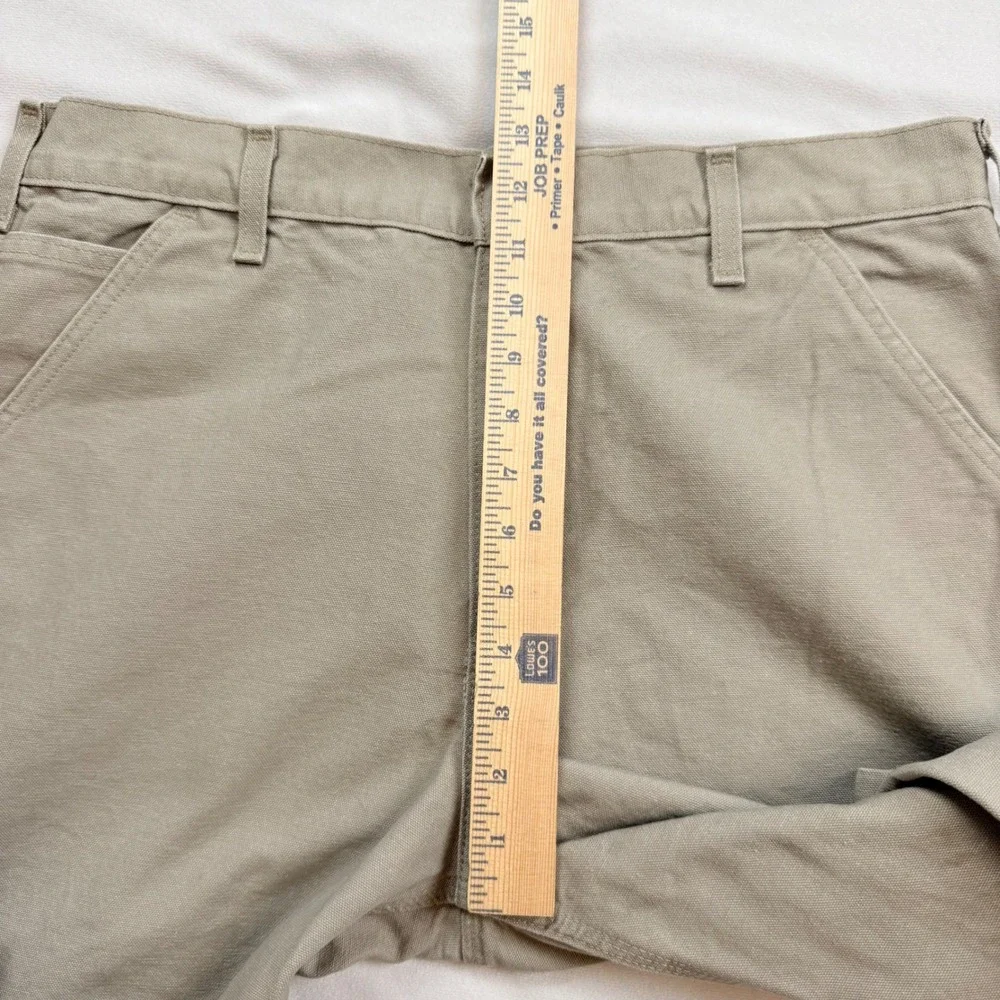 Carhartt B11-DES Original Dungaree Fit Canvas Work Pants Desert Tan 35x30 EUC